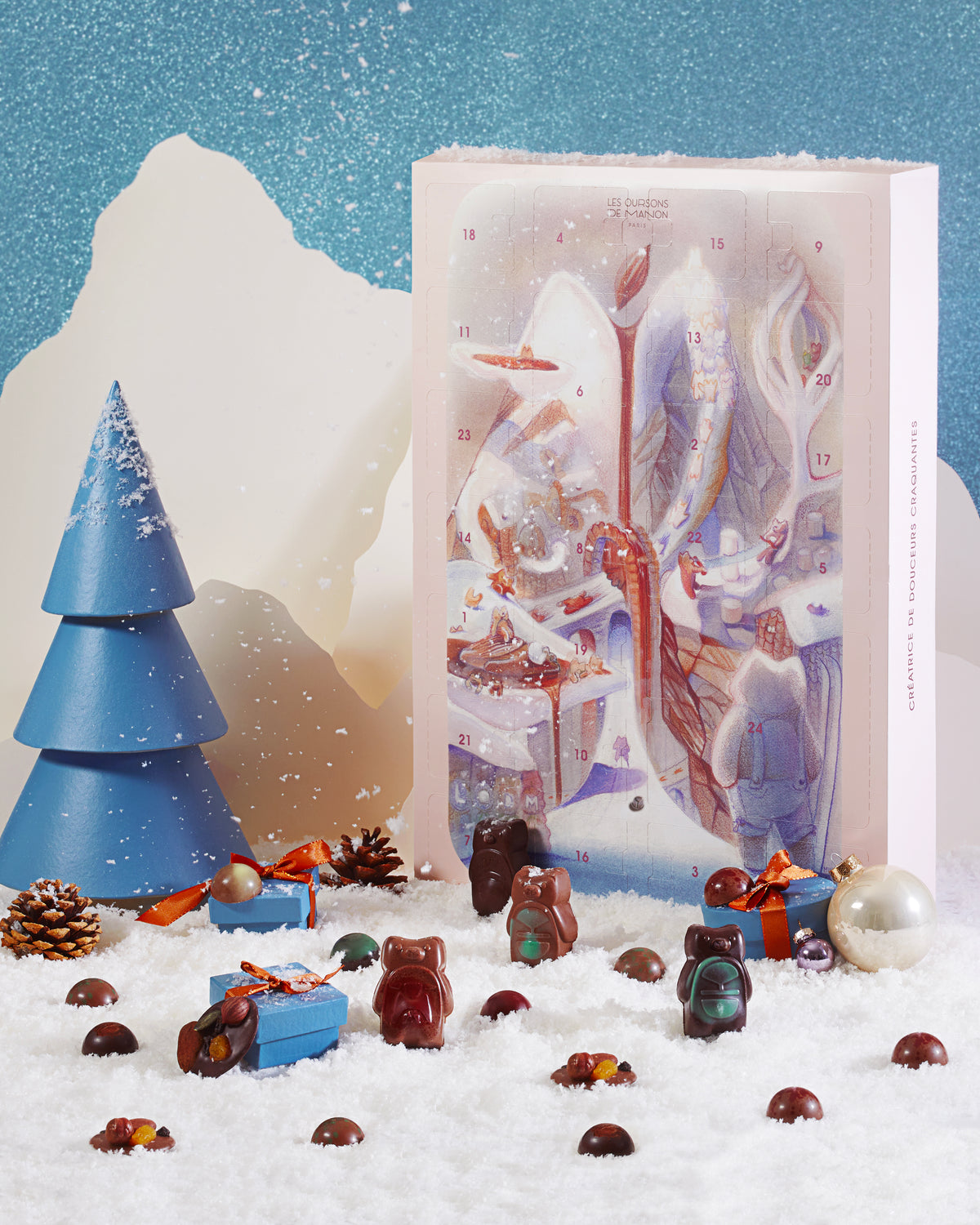 Calendrier de l'Avent - " Le Mont Guimauve des Oursons de Manon "
